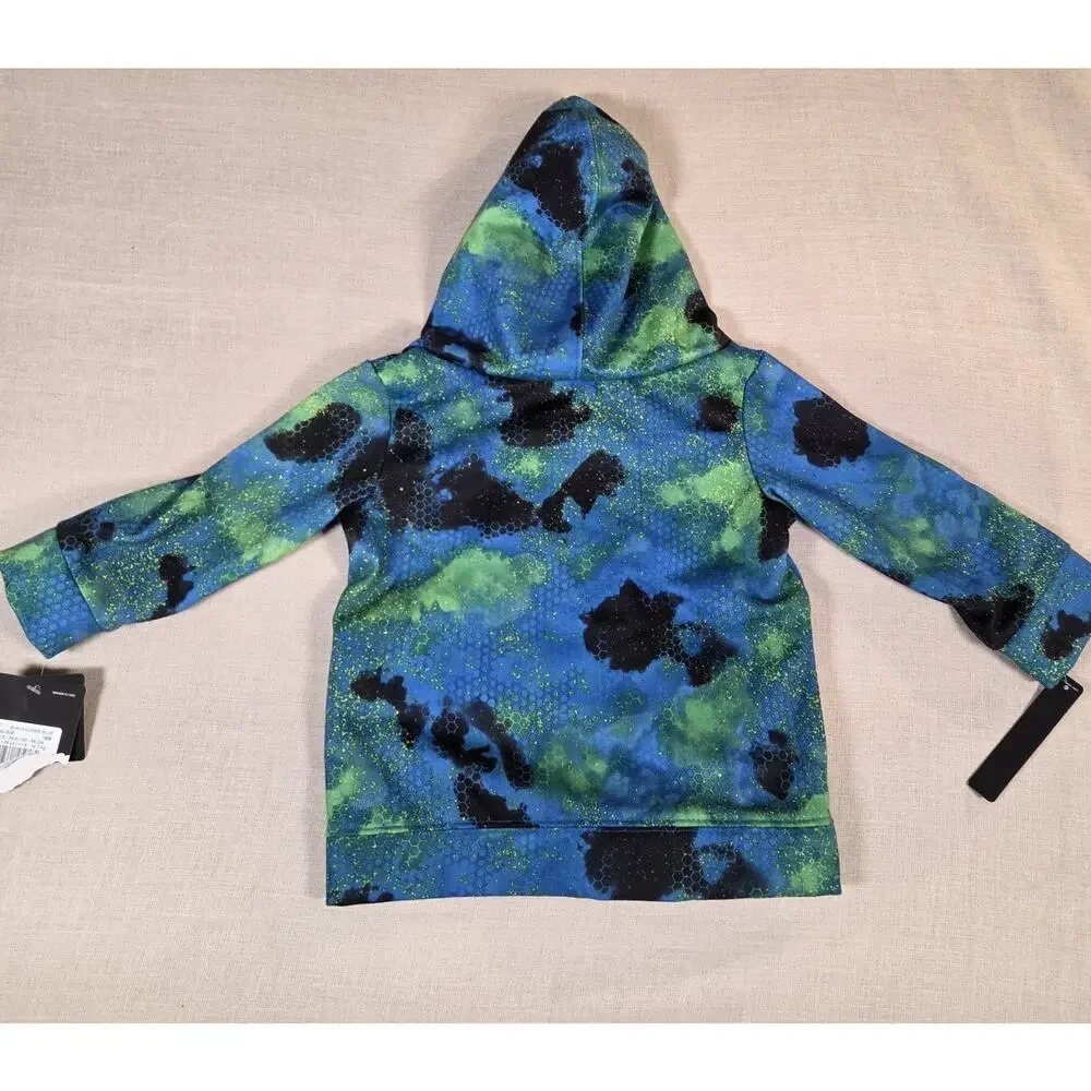 NWT‎ NIKE Futura Kids Hoodie 18 Months Black /Laser Blue